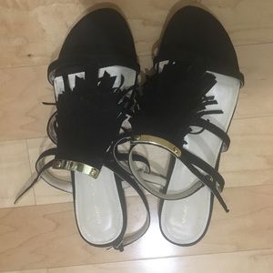 Marc Fisher fringed sandals